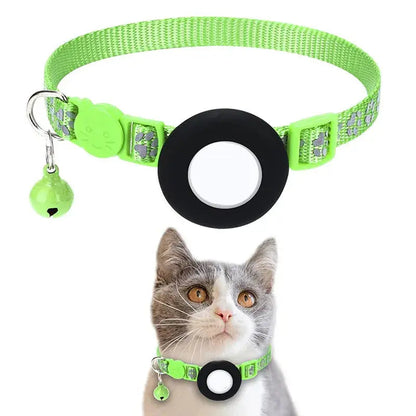 Collier Chat Anti Étranglement à Dégagement Rapide avec Emplacement pour Traqueur Pour toi Mon chat