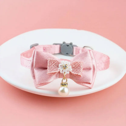 Collier avec gros nœud papillon pour gros chat Pour toi Mon chat