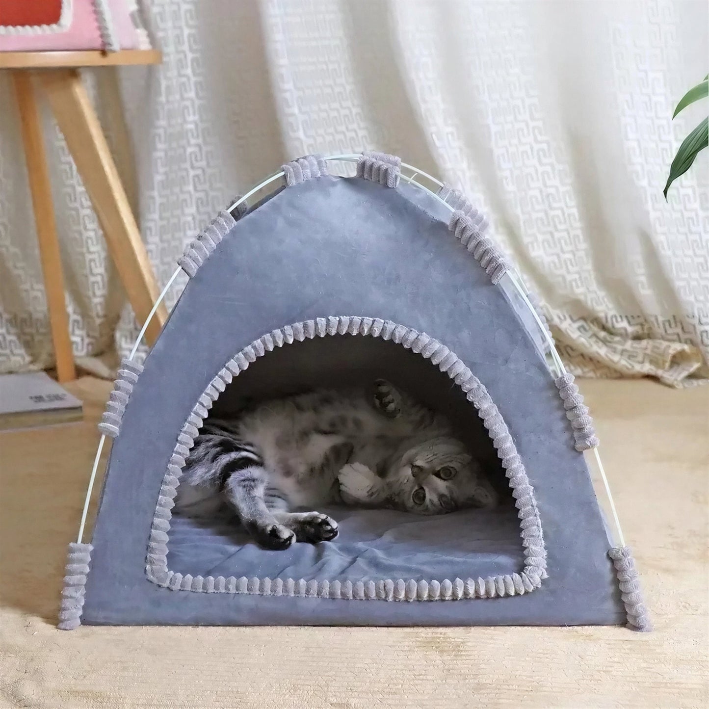 Cabane pour Chat en Forme de Toile de Tente Pour toi Mon chat