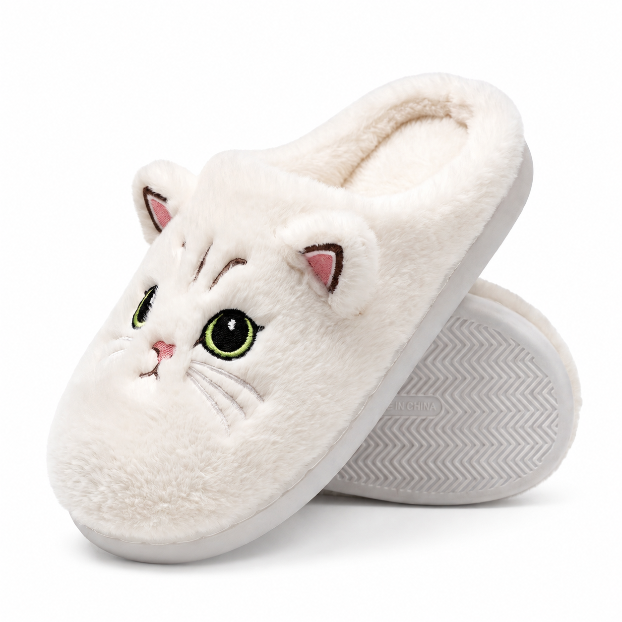 Cadeau Fan De Chat Chausson Blanc Pour toi Mon chat