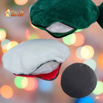 Noël Sapin de Noël Or et Argent - Pour Chat - SapinVelours™ Pour toi Mon chat