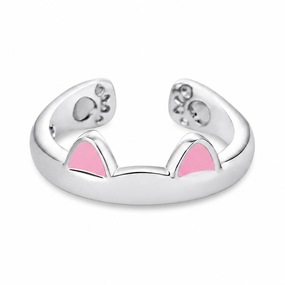 Bague Chat Ouverte en Forme d'Oreilles Pour toi Mon chat