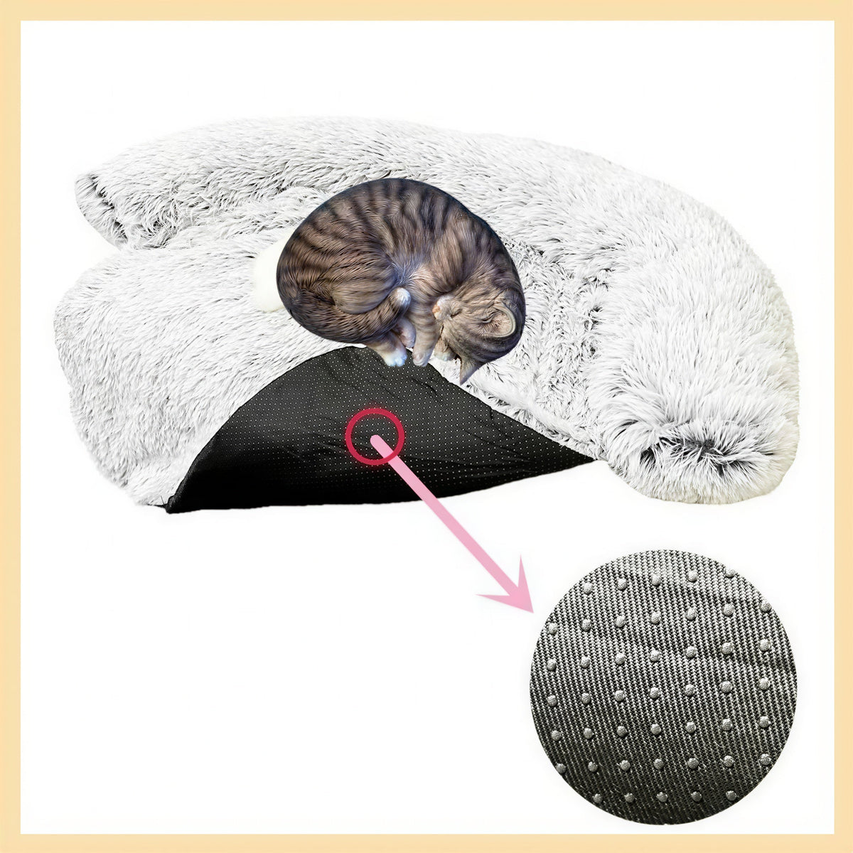 Coussin Couvre Lit Déhoussable - TooDouxCat™ Pour toi Mon chat