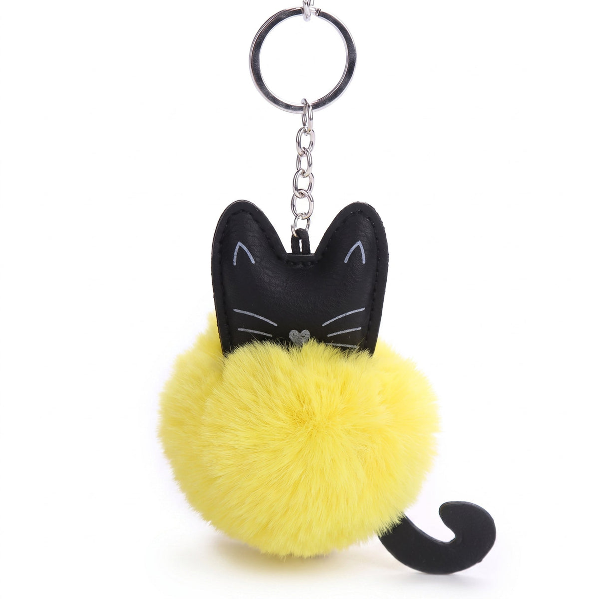 Porte-clés mignon en forme de chat avec boule de fourrure Pour toi Mon chat