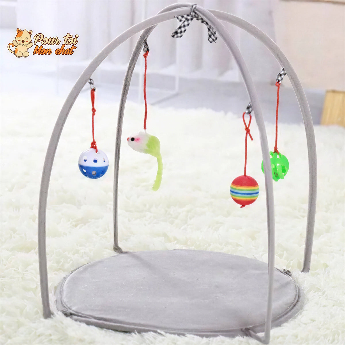 PANIER DE JEU LUDIQUE ET CONFORTABLE POUR CHAT - ARC4CAT™ Pour toi Mon chat