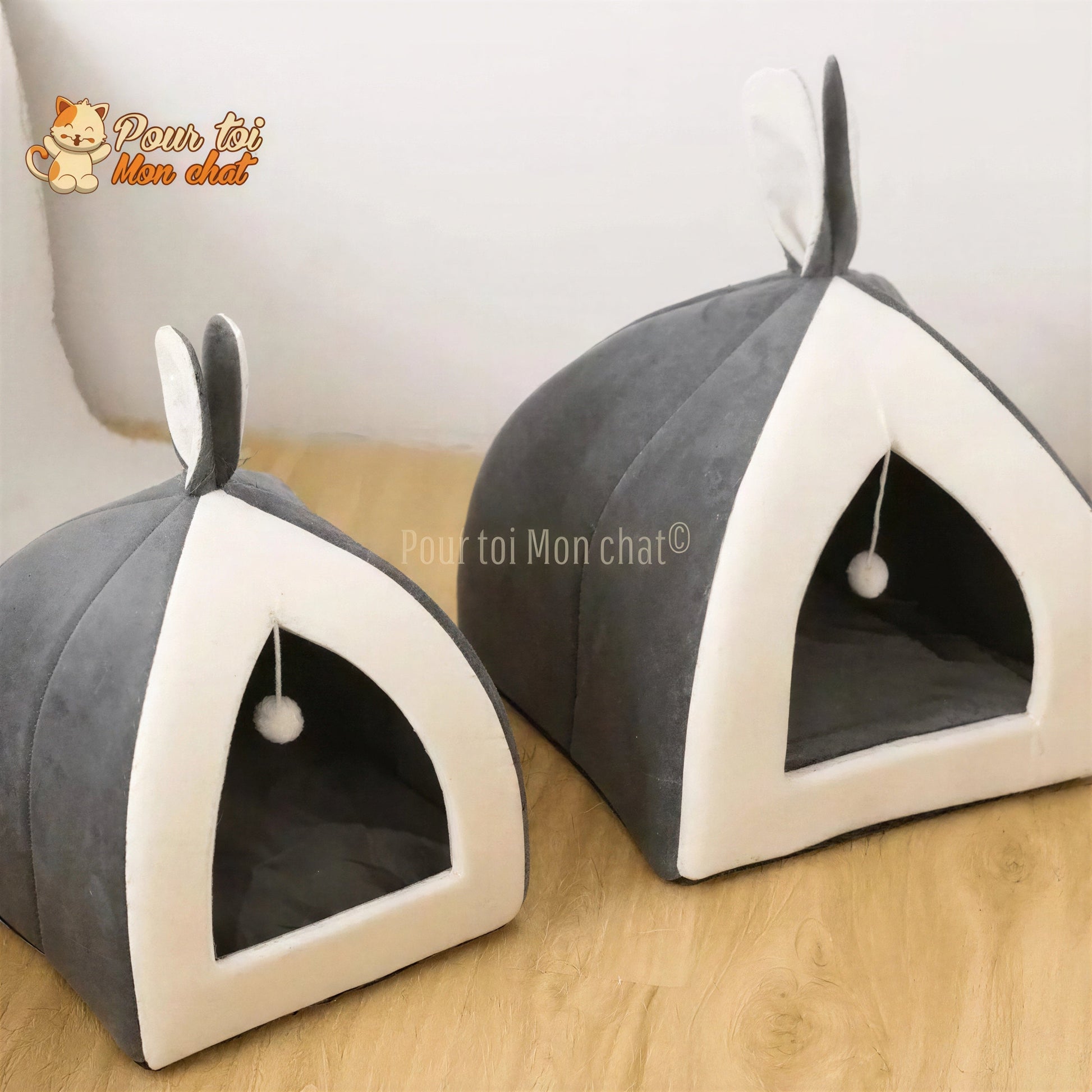 NICHE ORIGINALE À OREILLES DE LAPIN POUR CHAT – Oreill’Chat™ Pour toi Mon chat