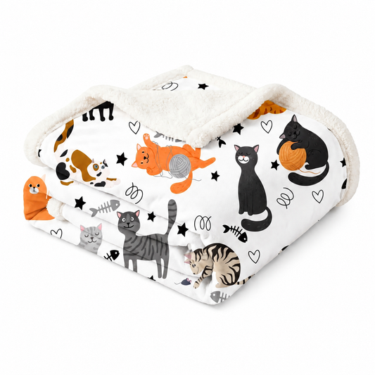 Cadeau Fan De Chat Plaid Humoristique - vue 1
