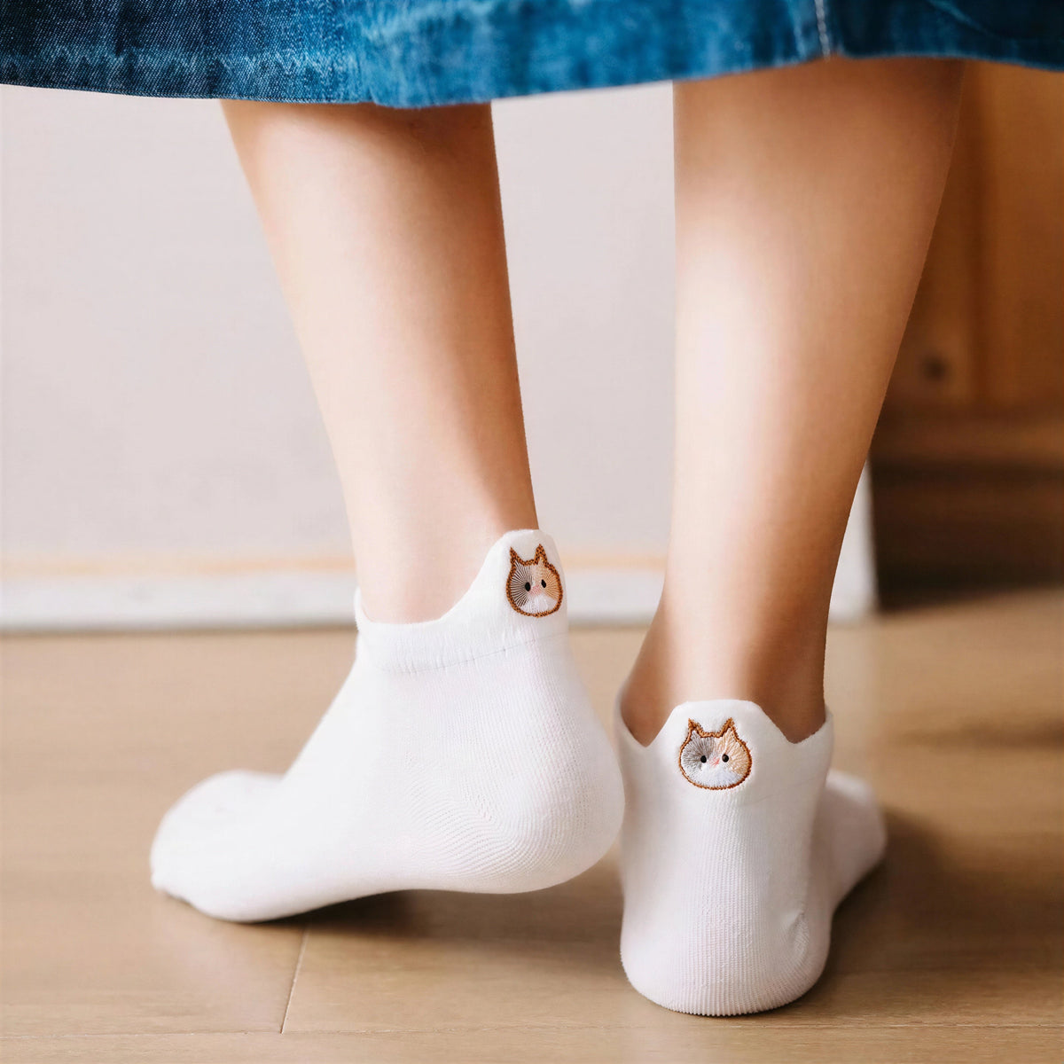 Cadeau Fan De Chat Chaussettes Avec Motif Chat Aux Talons Pour toi Mon chat