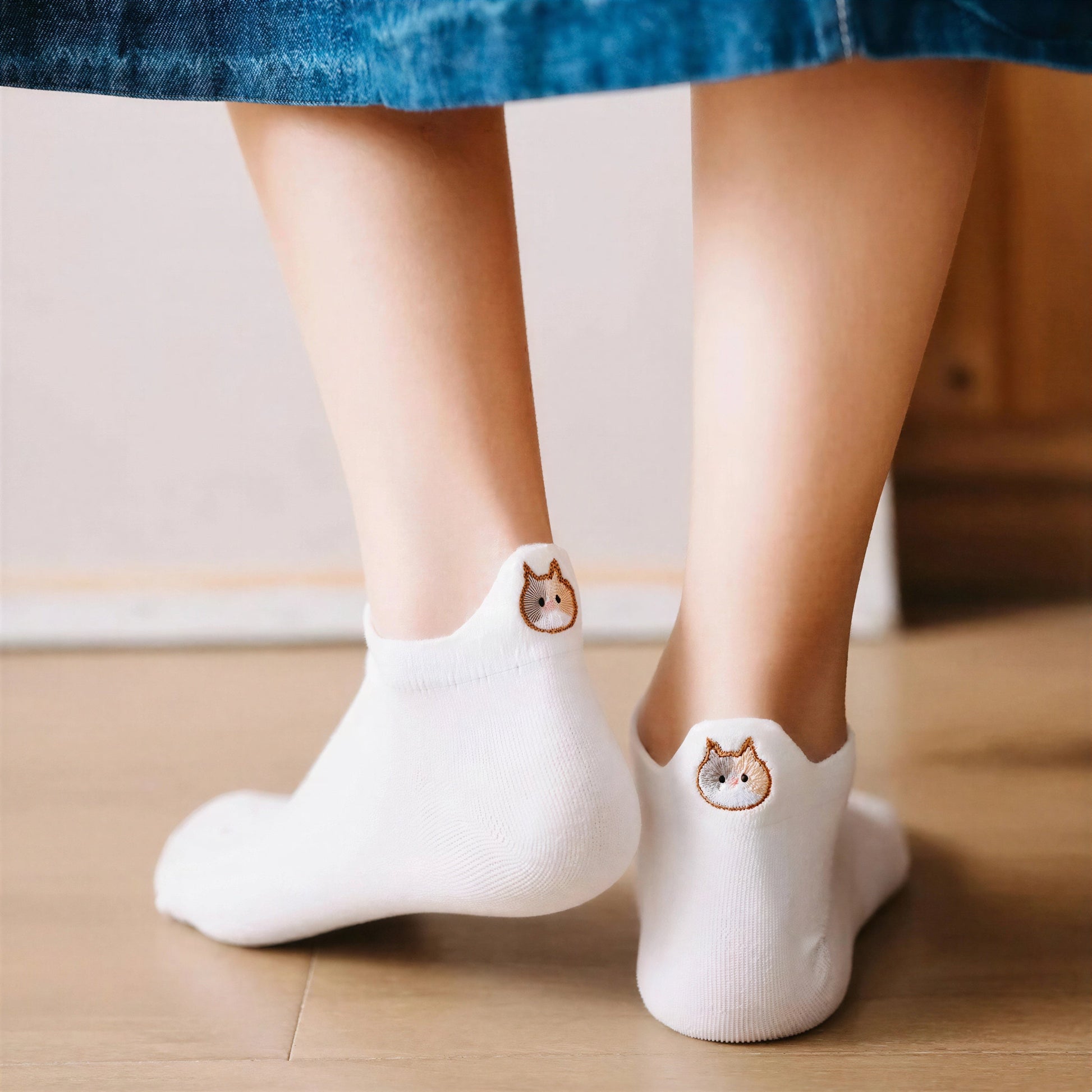Cadeau Fan De Chat Chaussettes Avec Motif Chat Aux Talons Pour toi Mon chat