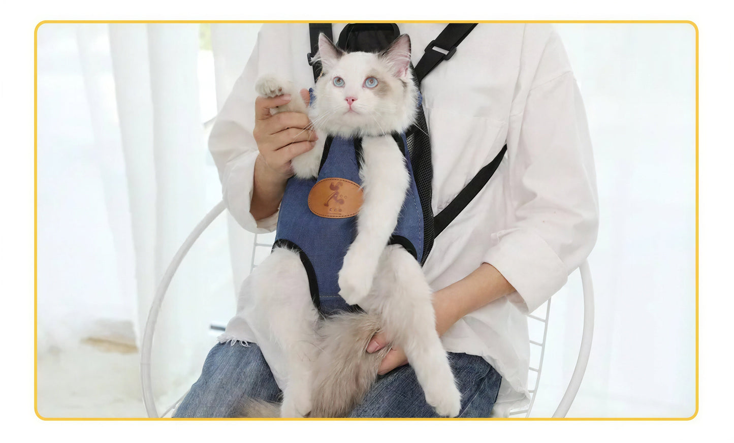 Sac à dos de transport pour chat en plusieurs couleurs Pour toi Mon chat