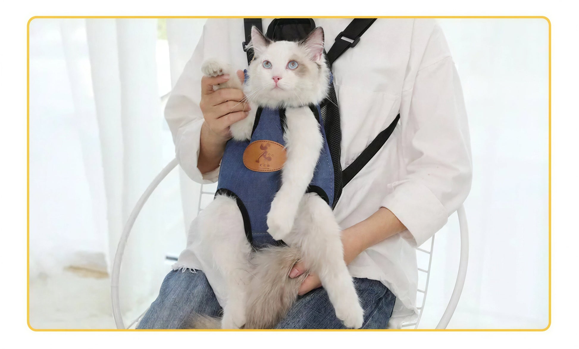 Sac à dos de transport pour chat en plusieurs couleurs Pour toi Mon chat
