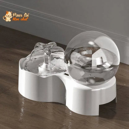 Fontaine pour chat avec pompe à eau silencieuse avec capteur de mouvement Pour toi Mon chat