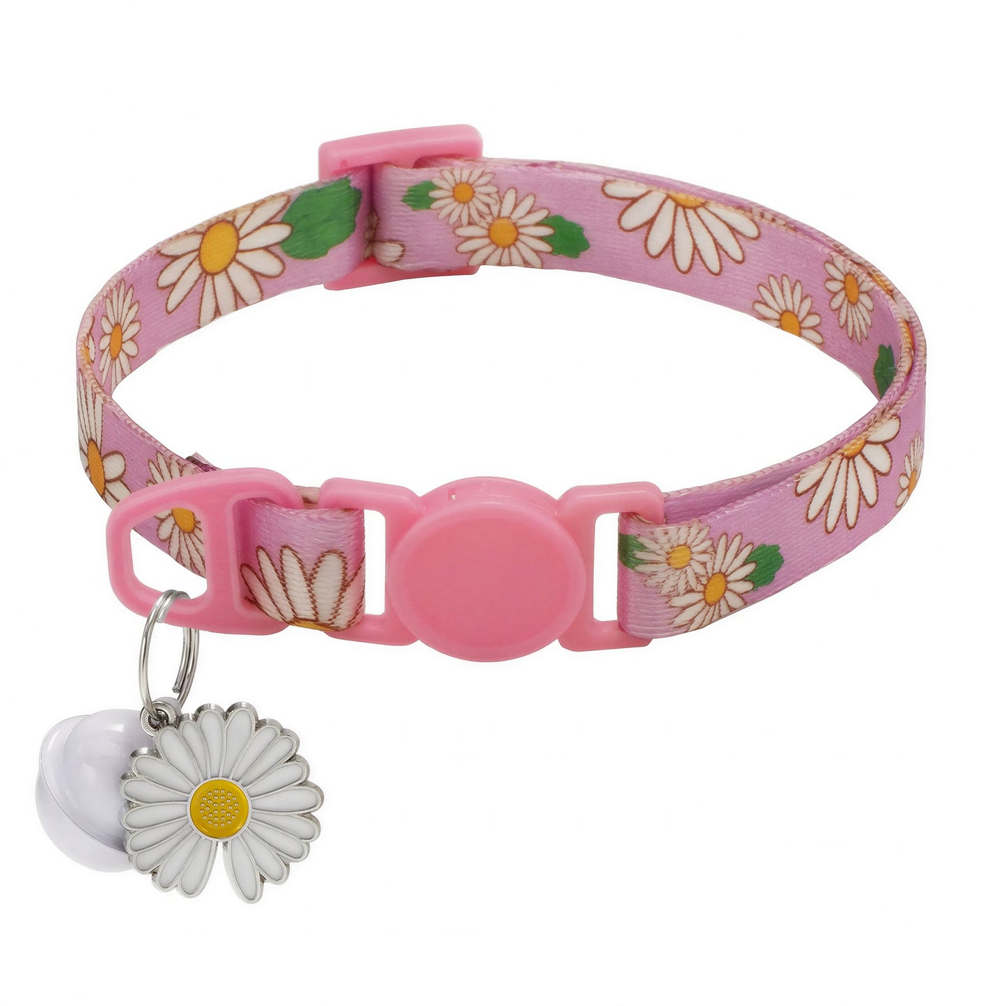 Collier Chat Anti Étranglement avec Motifs de Fleurs et Clochette Pour toi Mon chat