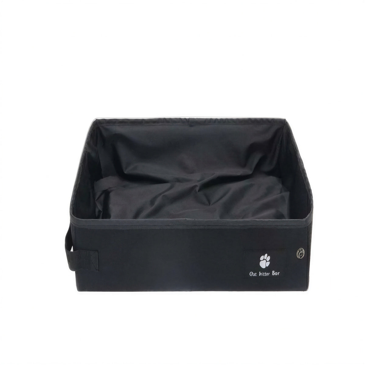 Bac à litière simple et pliable en tissu oxford pour chat Pour toi Mon chat