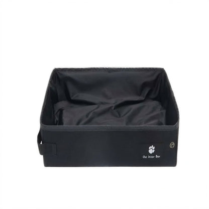 Bac à litière simple et pliable en tissu oxford pour chat Pour toi Mon chat