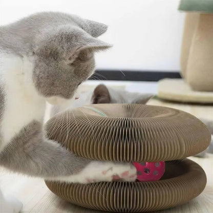 Griffoir Chat - Jouet pour Chat en Carton Ondulé avec Balle Pour toi Mon chat