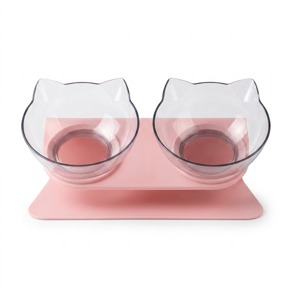 Gamelle Tête de Chat 2 en 1 - Cat'Twin'Bowl™ Pour toi Mon chat