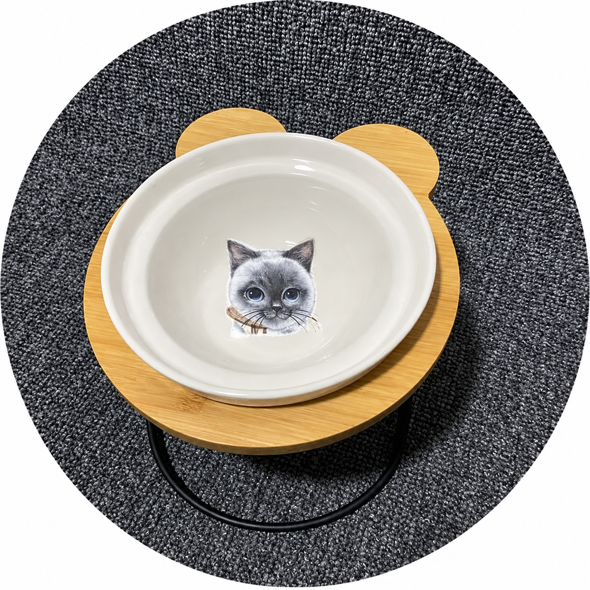 Bols d’alimentation et de boisson en céramique pour chats - MonChatBol™ Pour toi Mon chat