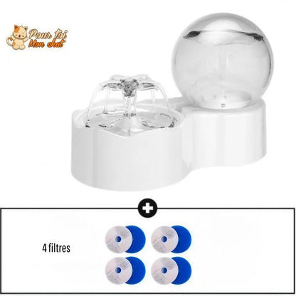 Fontaine pour chat avec pompe à eau silencieuse avec capteur de mouvement Pour toi Mon chat
