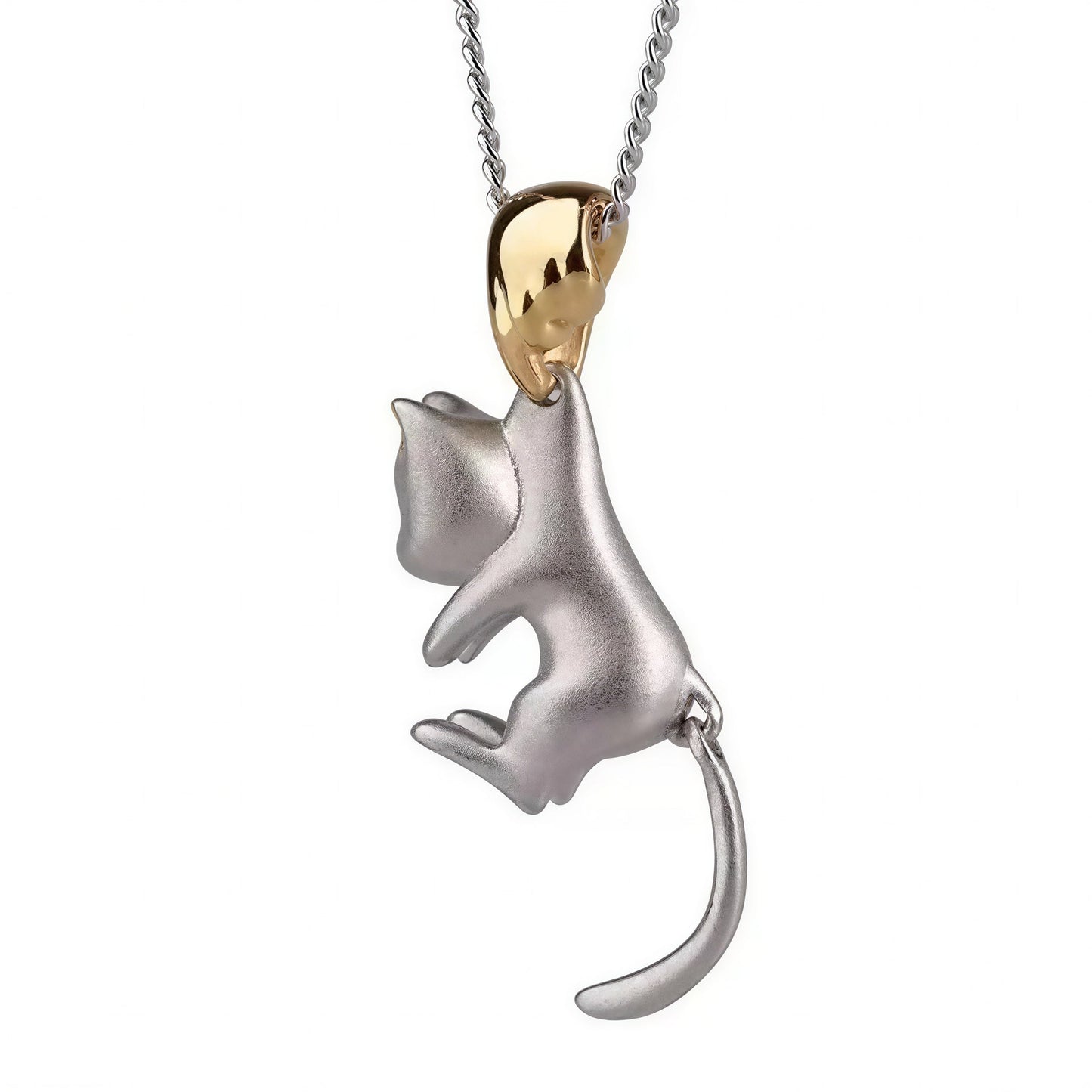 Collier avec pendentif de chat simple pour femme Pour toi Mon chat