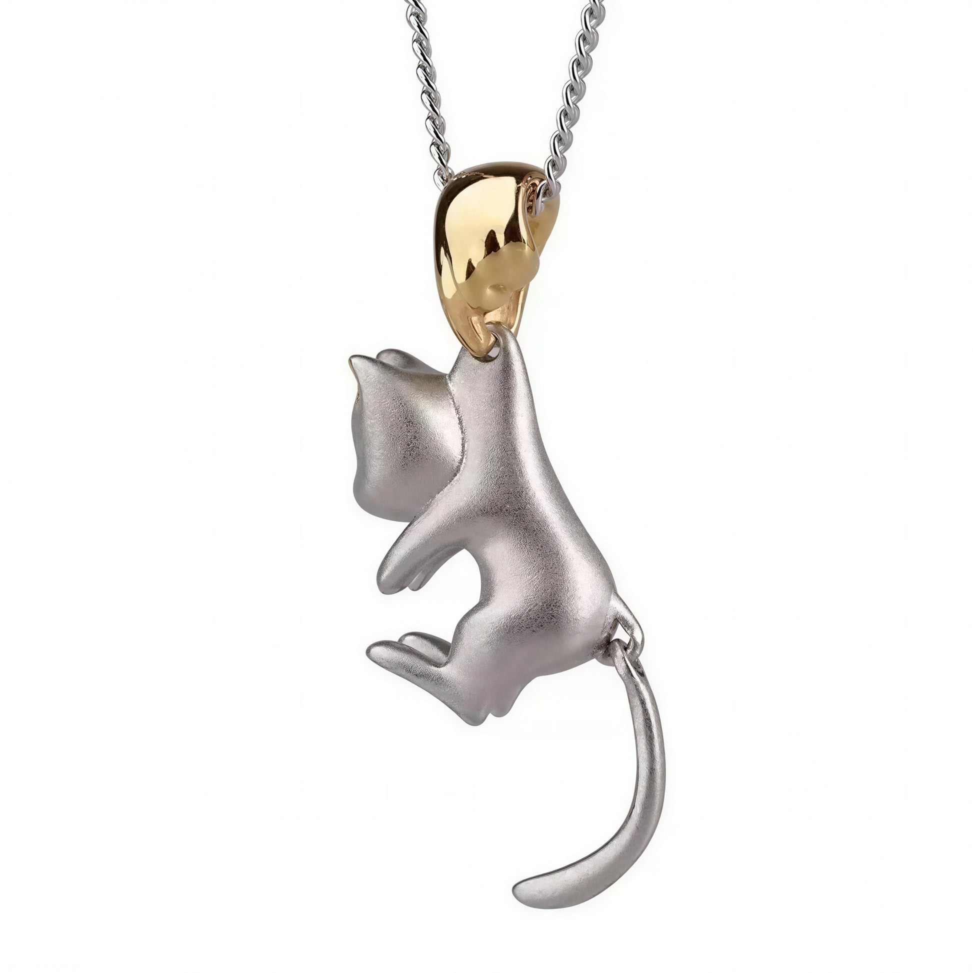 Collier avec pendentif de chat simple pour femme Pour toi Mon chat
