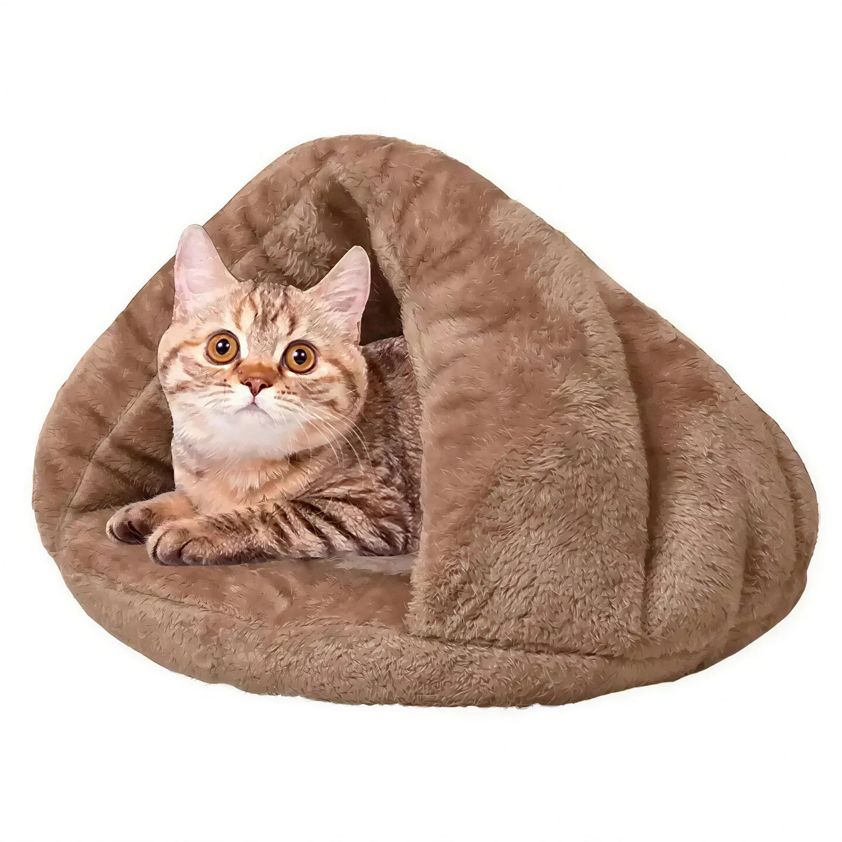Lit Pour Chat En Forme De Triangle Matière Peluche Douce Pour toi Mon chat
