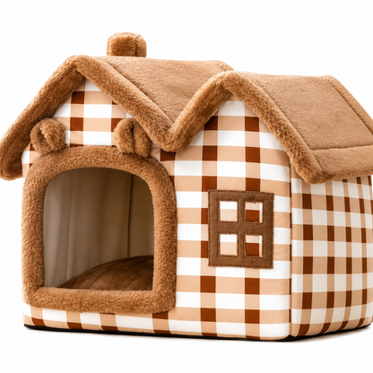 PETITE MAISON EN PELUCHE POUR CHAT – TOITpourCHAT™ Pour toi Mon chat
