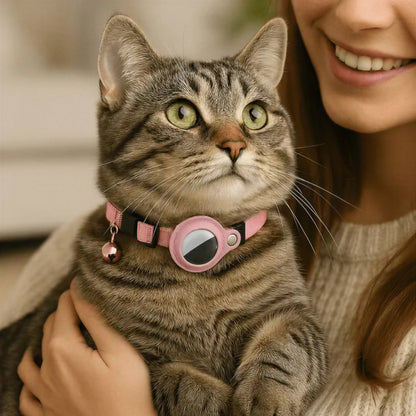 Collier GPS Chat - Support Airtag, Collier de Suivi Anti Perte Pour toi Mon chat