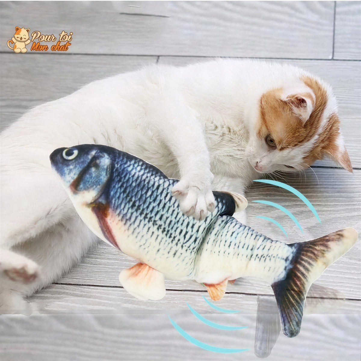 Poisson Sauteur Jouet pour Chat - Attrap'Fish™ Pour toi Mon chat