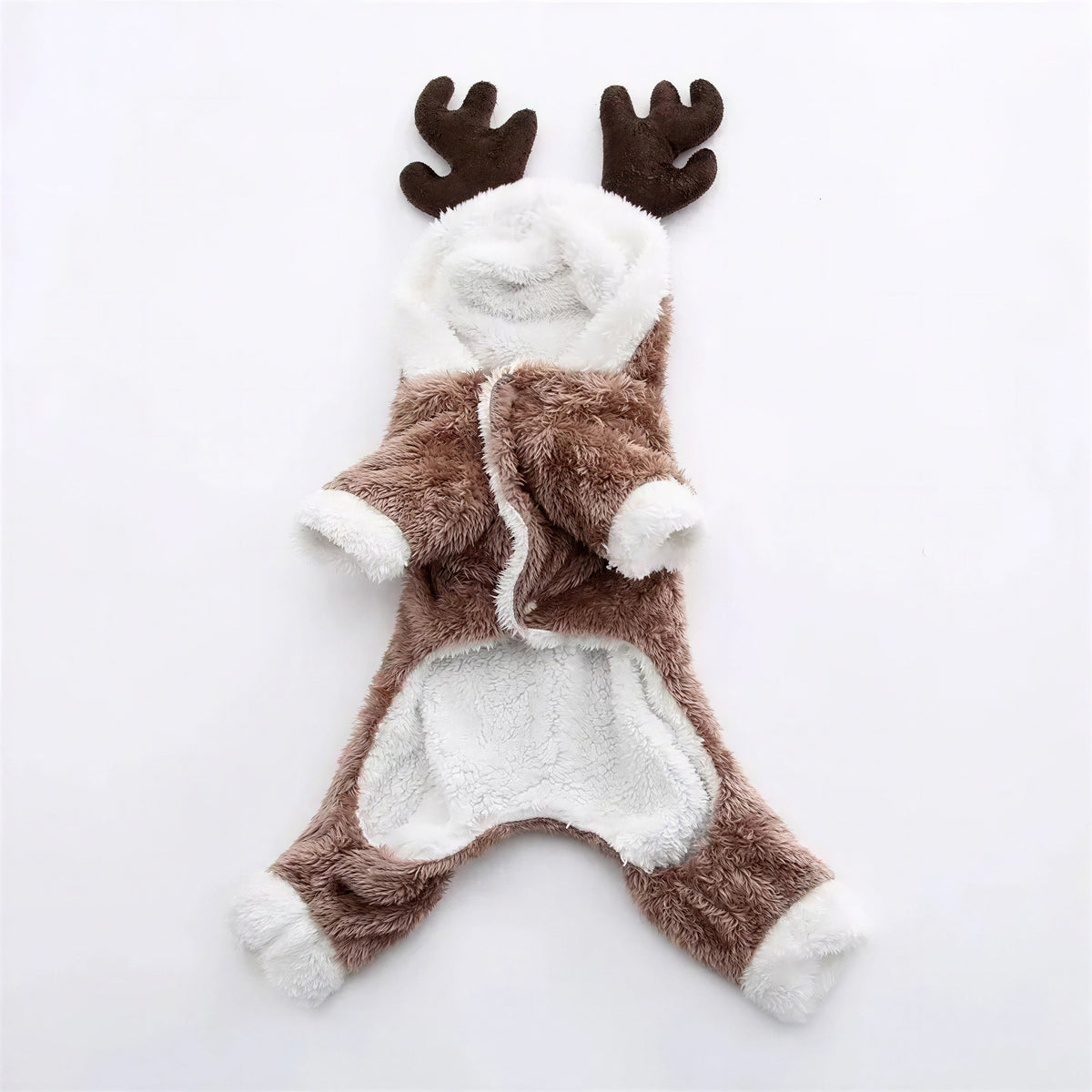 Manteau pour Chat Style Combinaison avec des Cornes de Cerf sur la Capuche Pour toi Mon chat