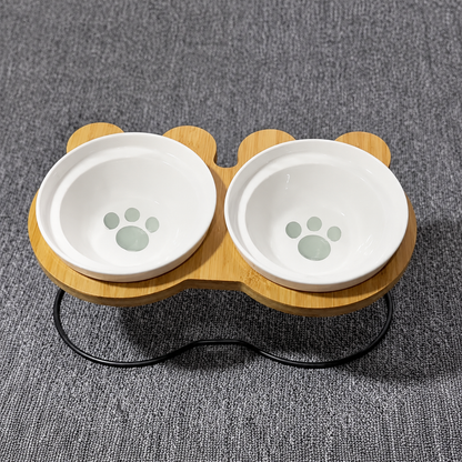 Bols d’alimentation et de boisson en céramique pour chats - MonChatBol™ Pour toi Mon chat