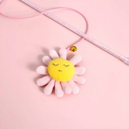Tige de jeu avec pendentif en peluche et cloche pour chat - vue 3