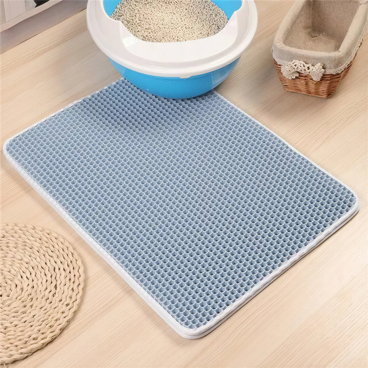 Tapis capteur de litière pour chats - StopLitière™ Pour toi Mon chat