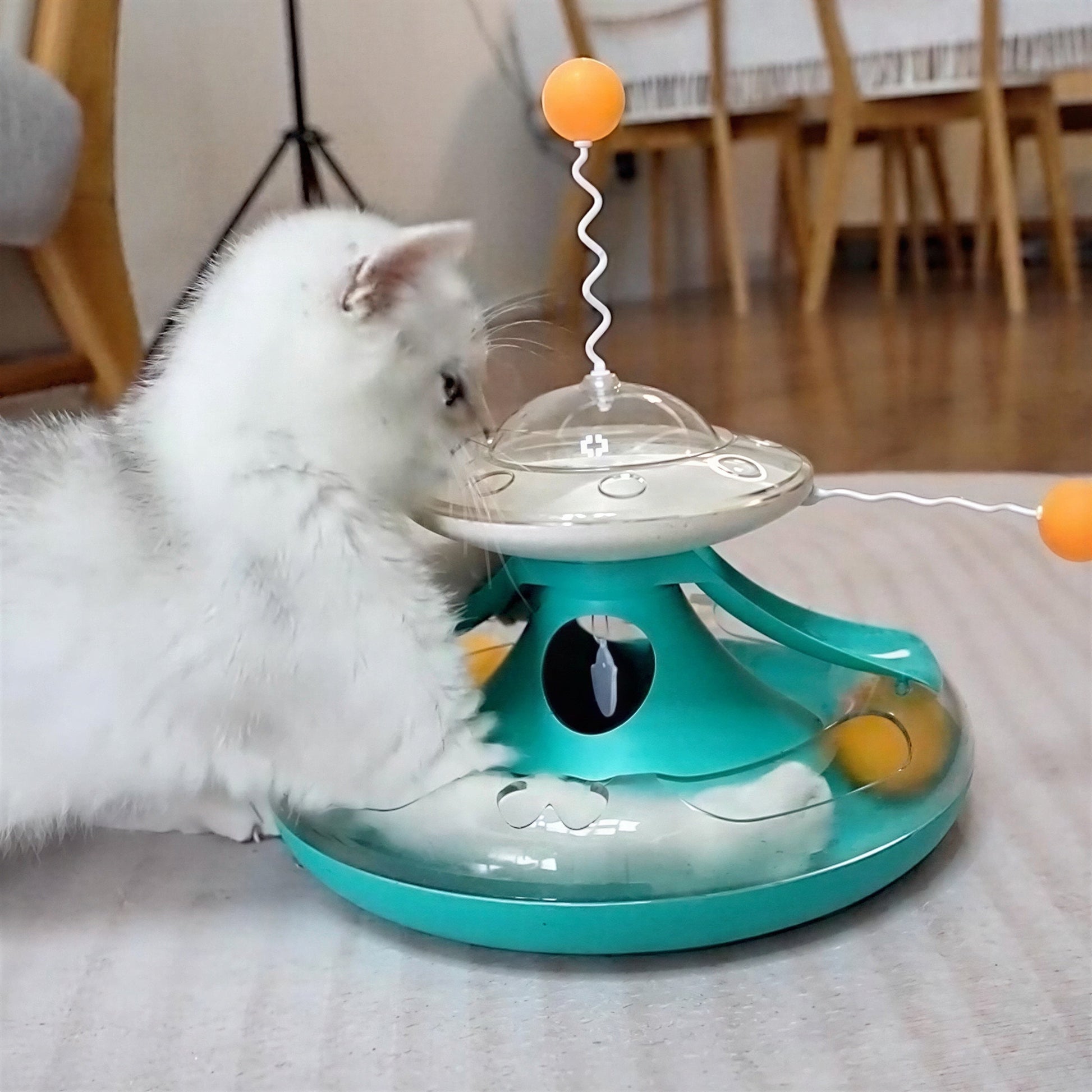 Jouet pour Chat Distributeur de Croquettes - Tournichat™ Pour toi Mon chat