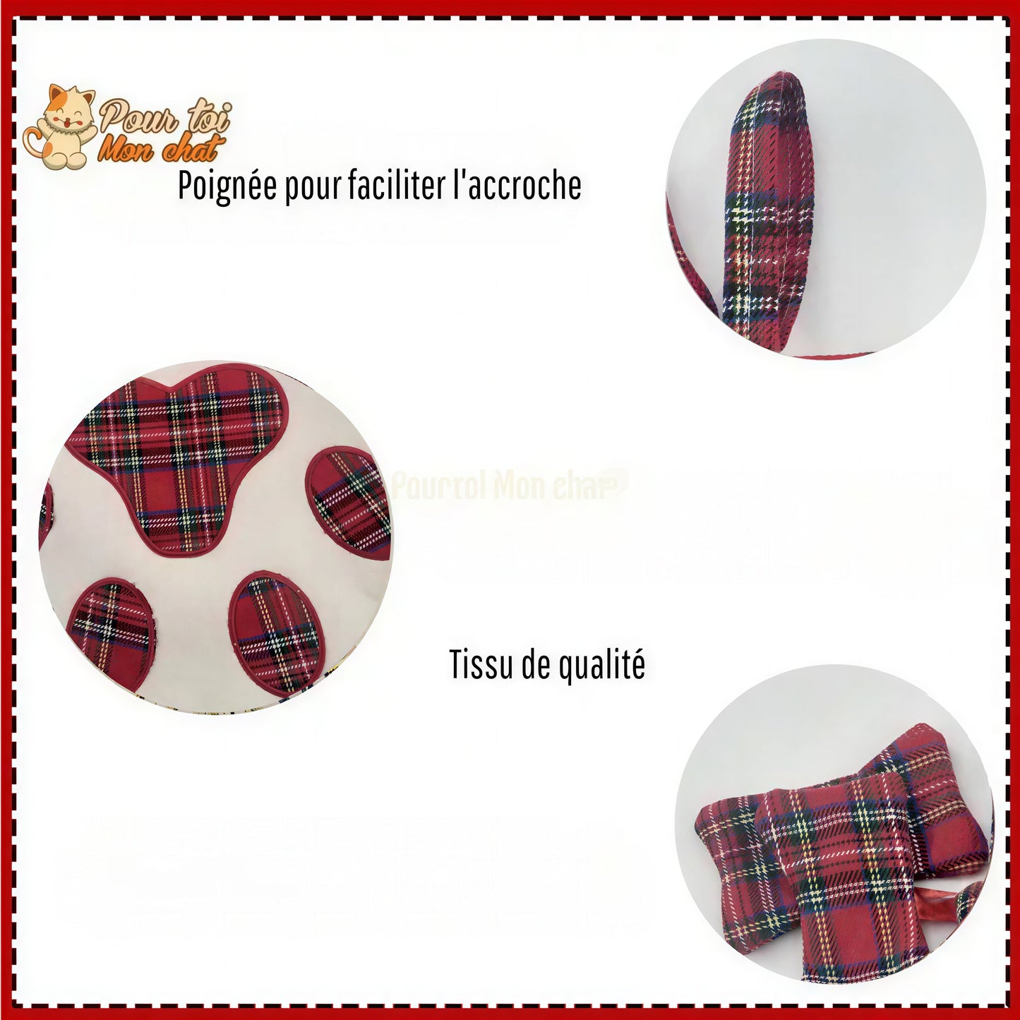 Noël Décors Chat, Chaussettes de Noël - Pour chats - Chat’chaussette’de’Noël™ Pour toi Mon chat
