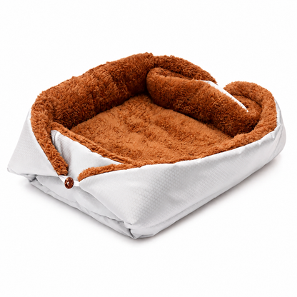 Lit long en peluche pour chat - vue 1