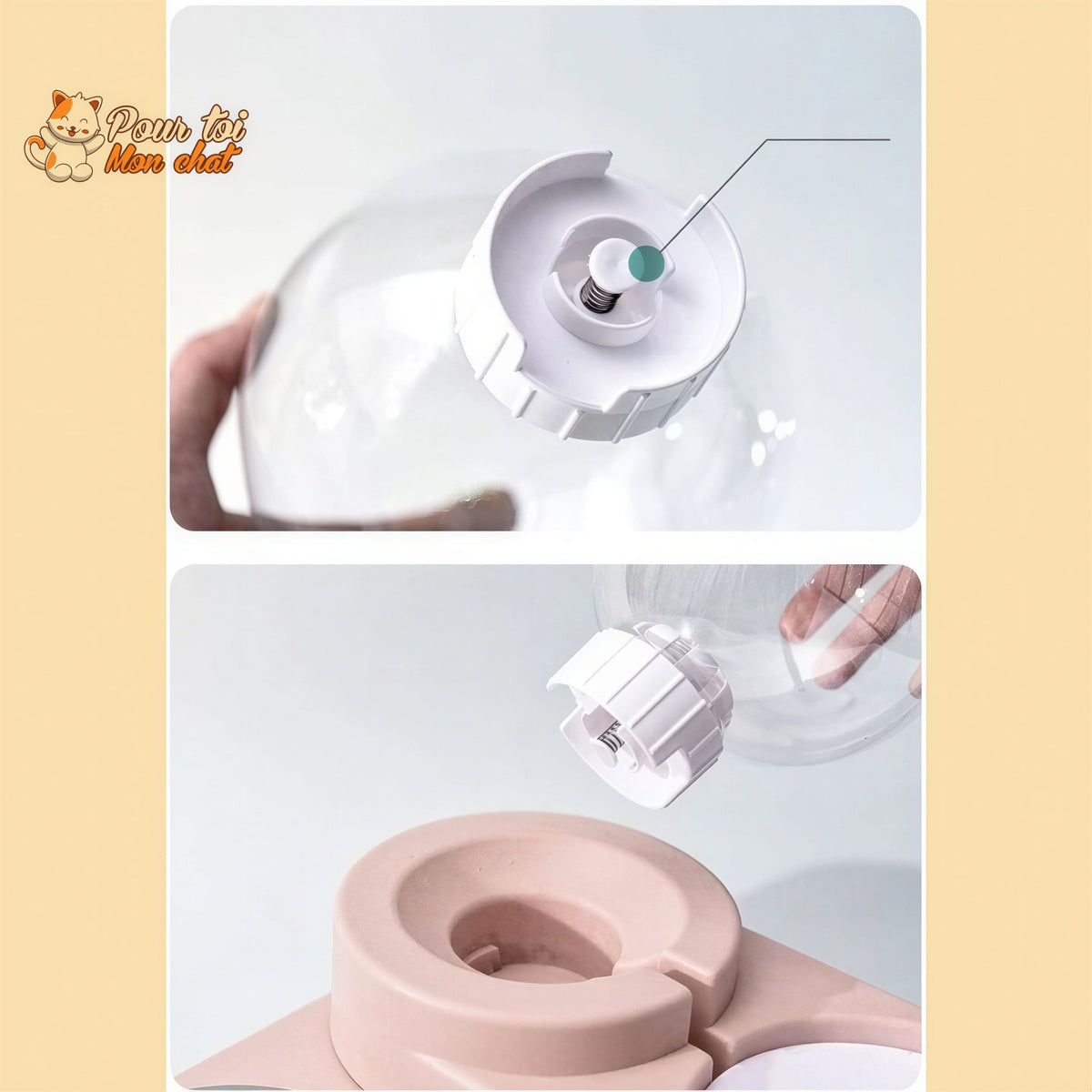 Distributeur d'Eau pour Chat 2 en 1 - Districat™ Pour toi Mon chat