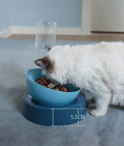 Double bol pour chat avec support surélevé Pour toi Mon chat