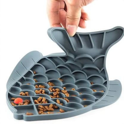 Gamelle Anti Glouton Chat en Forme de Poisson Pour toi Mon chat