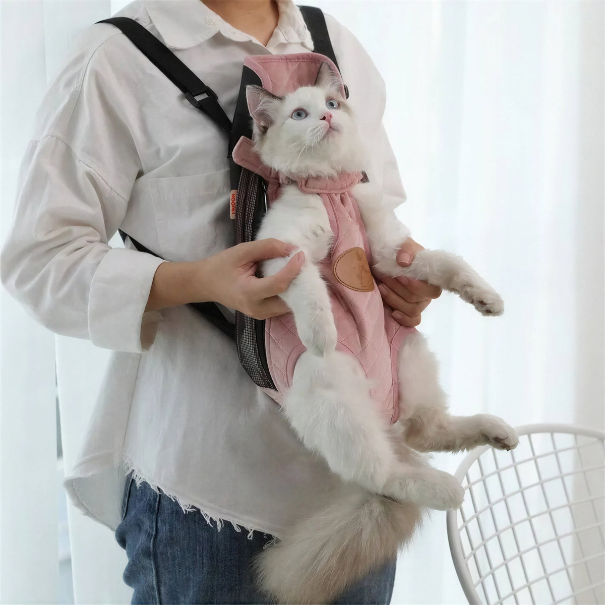 Sac à dos de transport pour chat en plusieurs couleurs Pour toi Mon chat