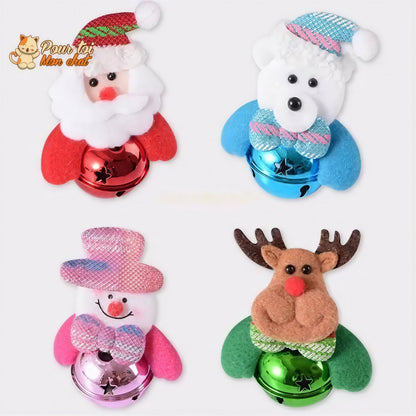 Noël Jouets en Peluche, décors de Noël, Père Noël, Bonhomme de neige, Renne, Nounours, clochette, grelot, poupées - Pour Chat - GrelotNoëlChat™ Pour toi Mon chat