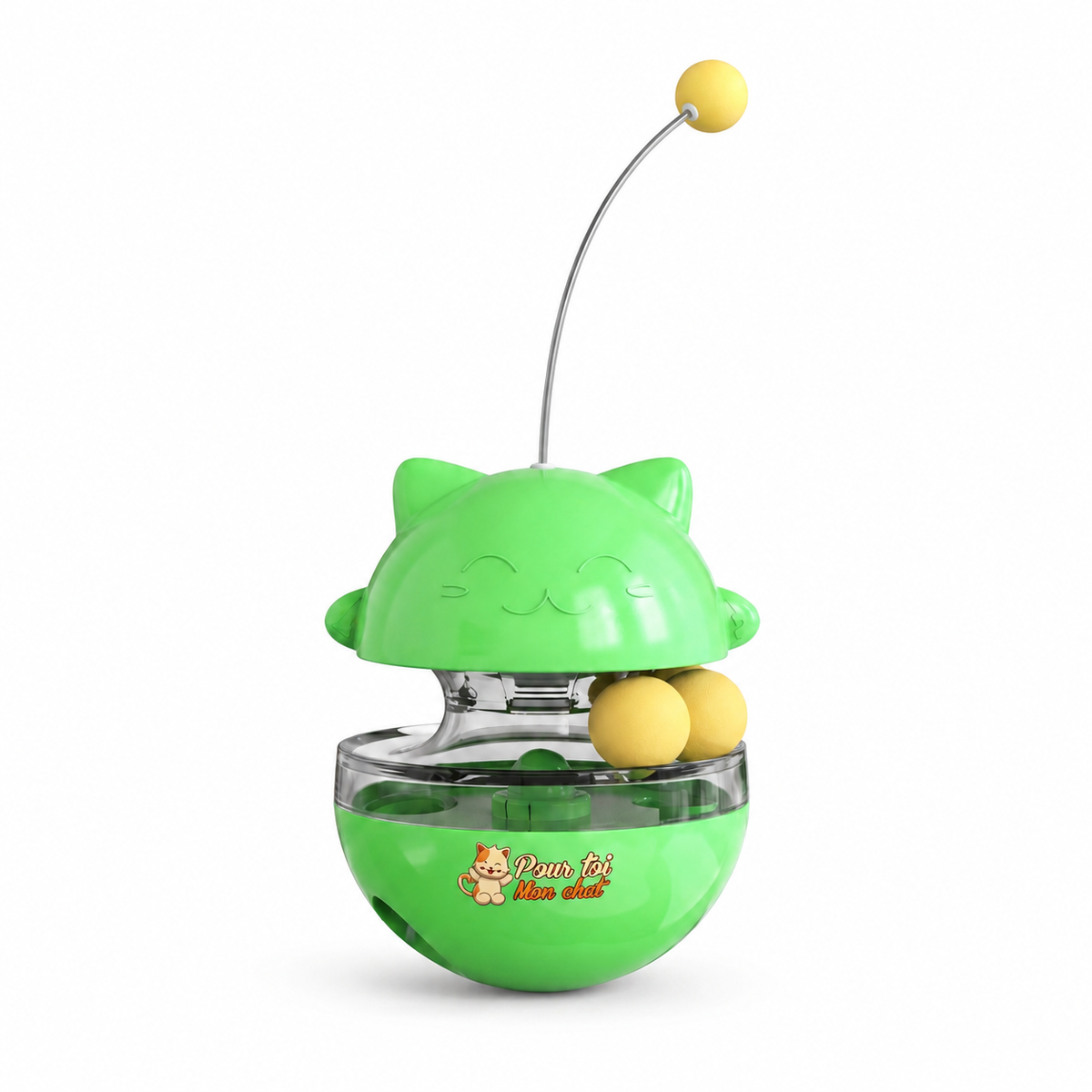 Jouet Distributeur de Friandises pour Chat - Chat’Culbuto™ Pour toi Mon chat