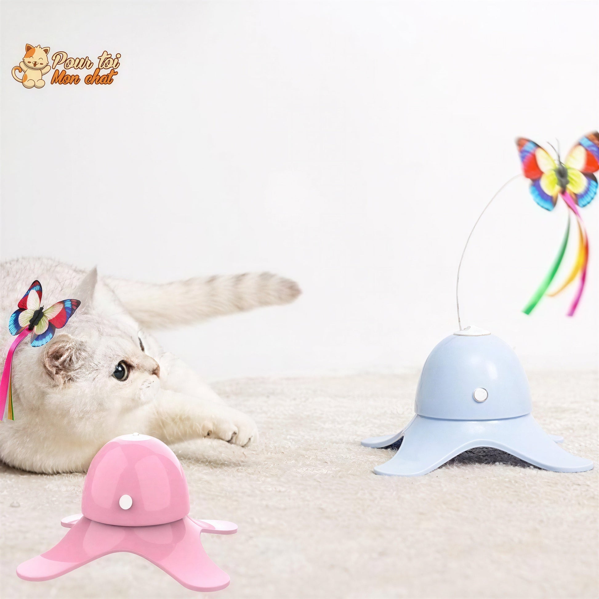 Jouet Papillon Volant pour Chat - Attrap'Papillon™ Pour toi Mon chat