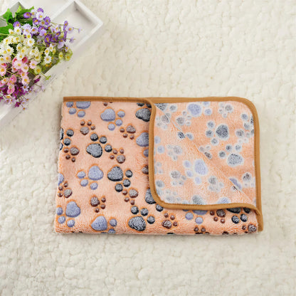 Tapis Rafraichissant Chat avec Motifs en Forme de Pattes - vue 2