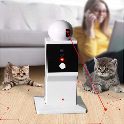 Robot rotatif à laser rouge 360 degrés à trois vitesses pour chat Pour toi Mon chat