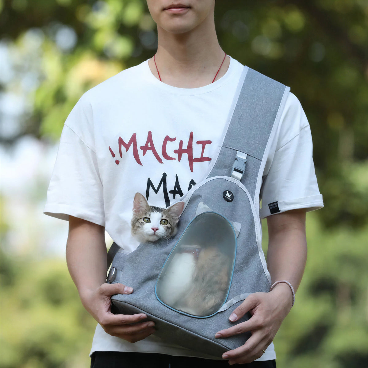 Sac à bandoulière respirant pour chat Pour toi Mon chat
