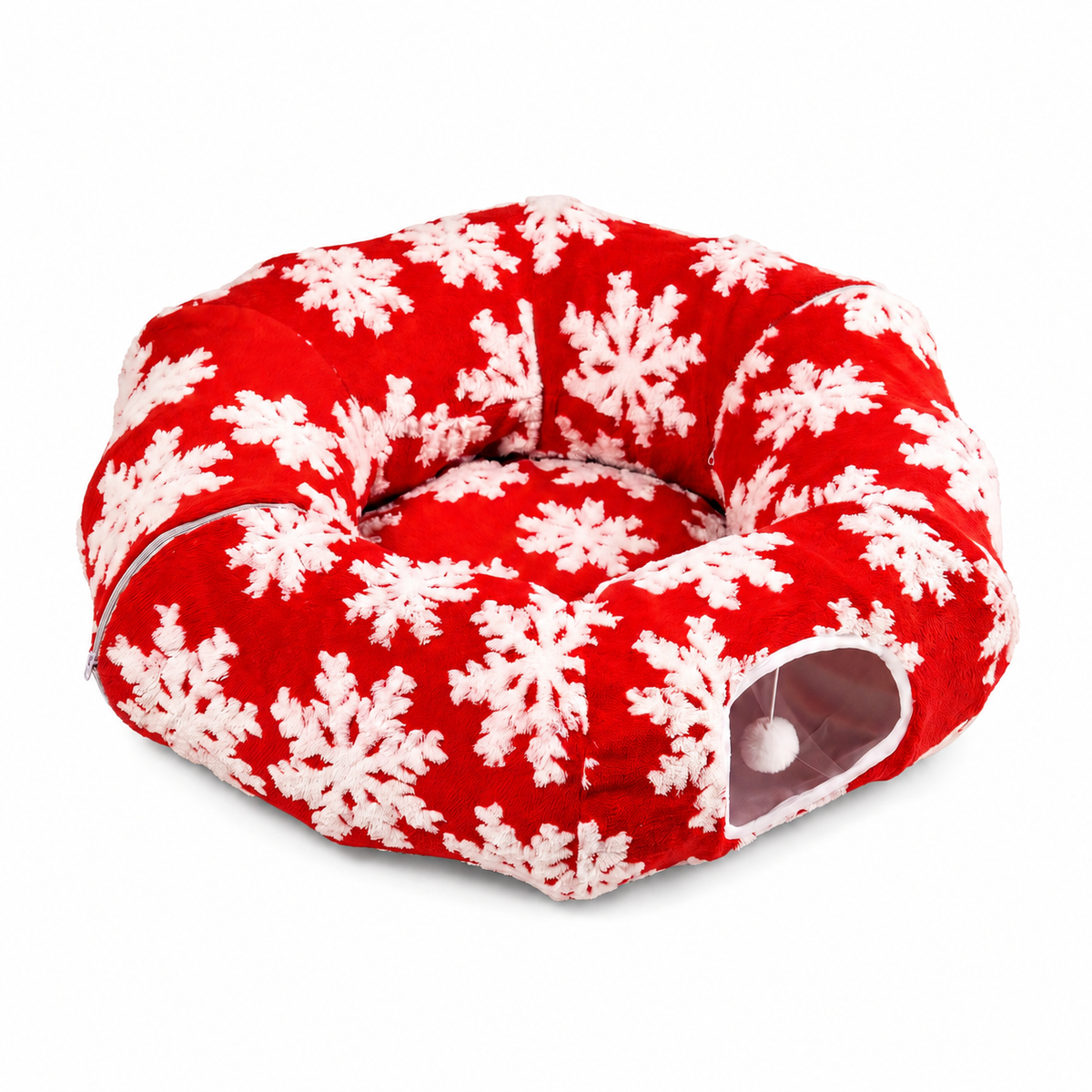 Lit pour Chat Modulable Motif Flocons de Neige Pour toi Mon chat