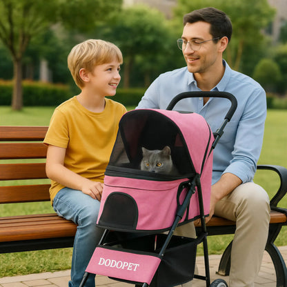 Poussette pour Chat Pratique et Élégante – Confort Optimal pour Promenade et Voyage Pour toi Mon chat
