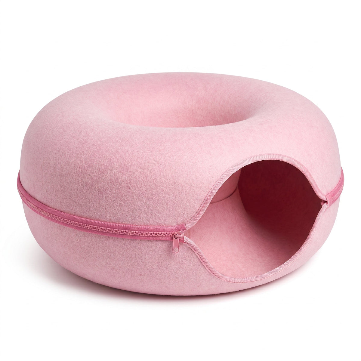 PANIER DE MAISON EN FEUTRE NATUREL POUR CHAT - DONUT4CAT™ Pour toi Mon chat