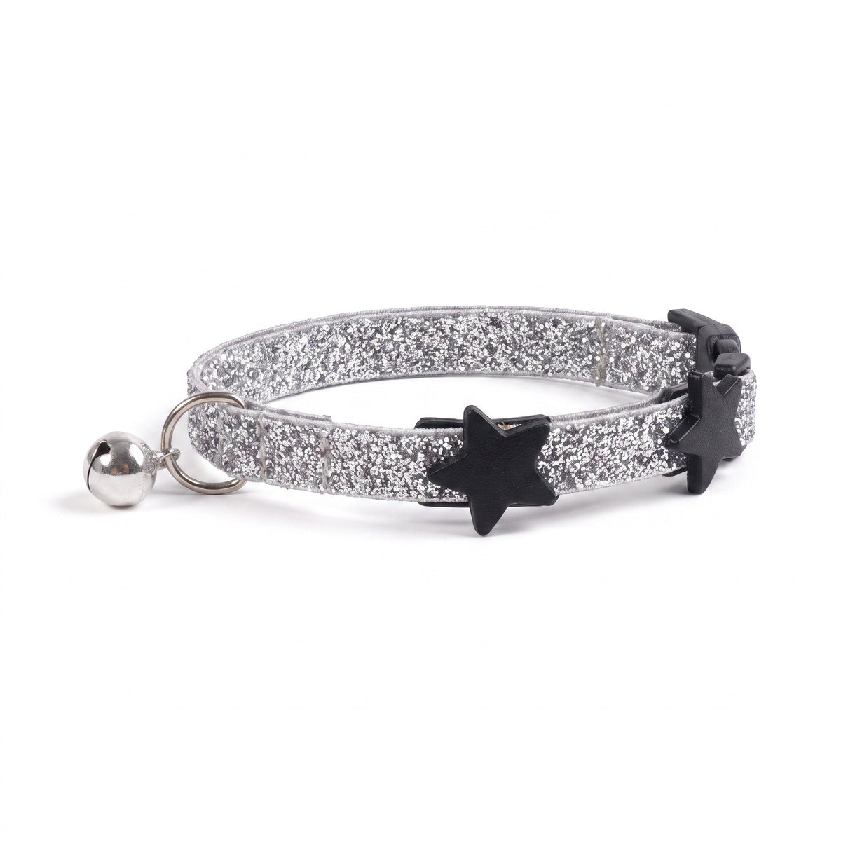 Collier Chat Anti Étranglement Élastique et Pailleté avec Clochette Pour toi Mon chat